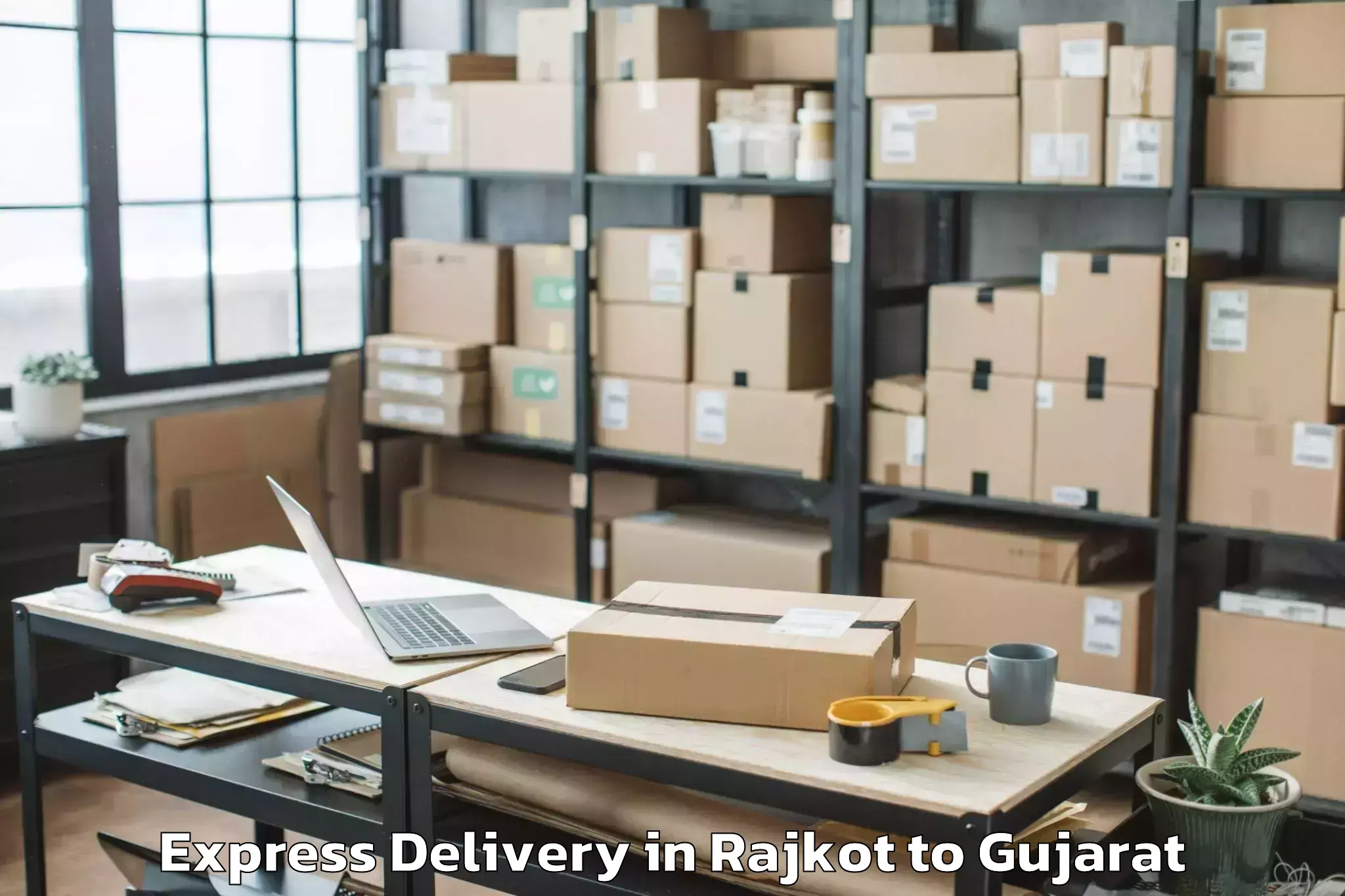 Quality Rajkot to Gujarat University Ahmedabad Express Delivery